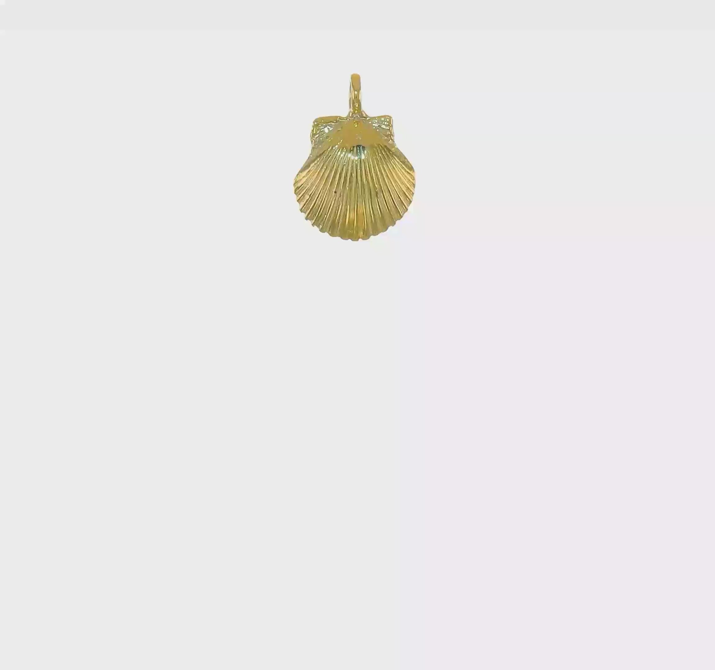 10kt Yellow Gold Seashell Pendant