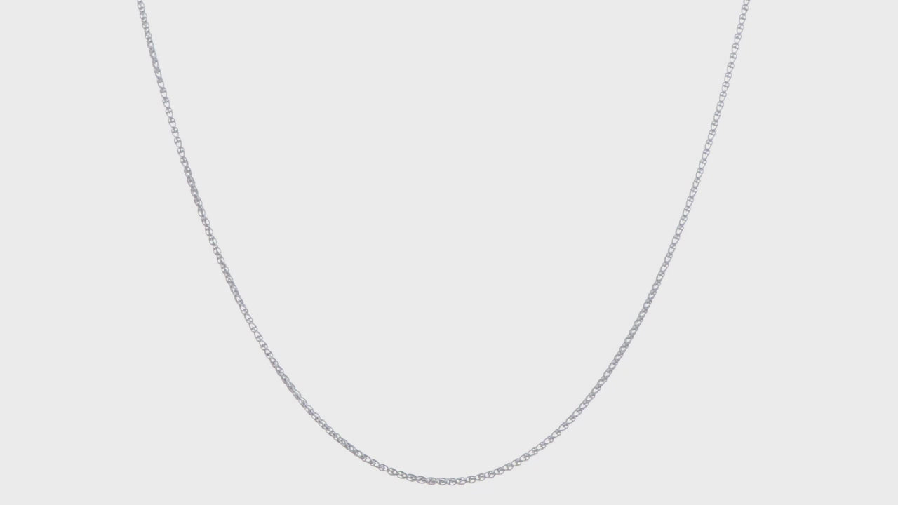 14KT White Gold 1.2mm Spiga Chain