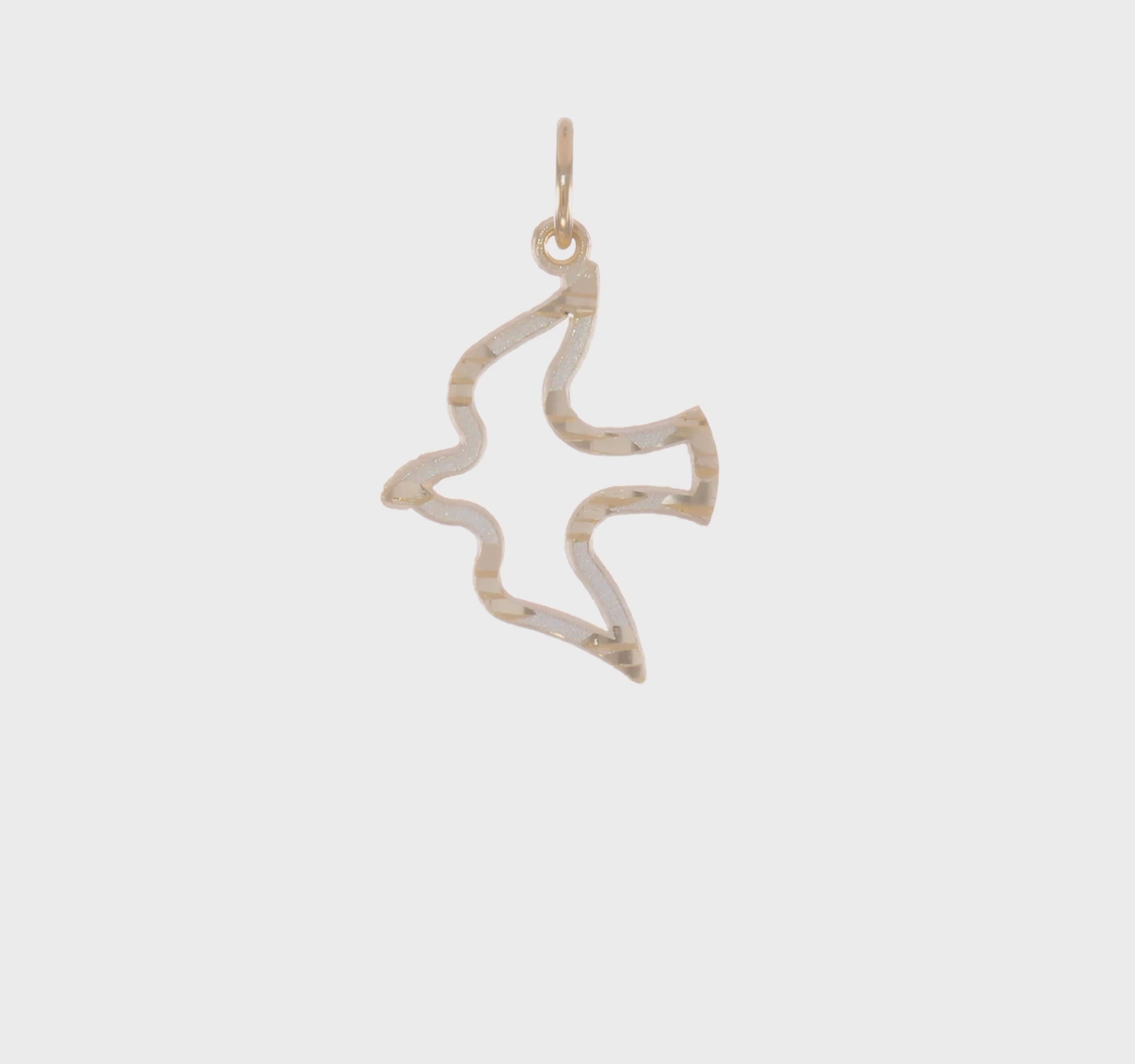 10kt Yellow Gold Dove Charm