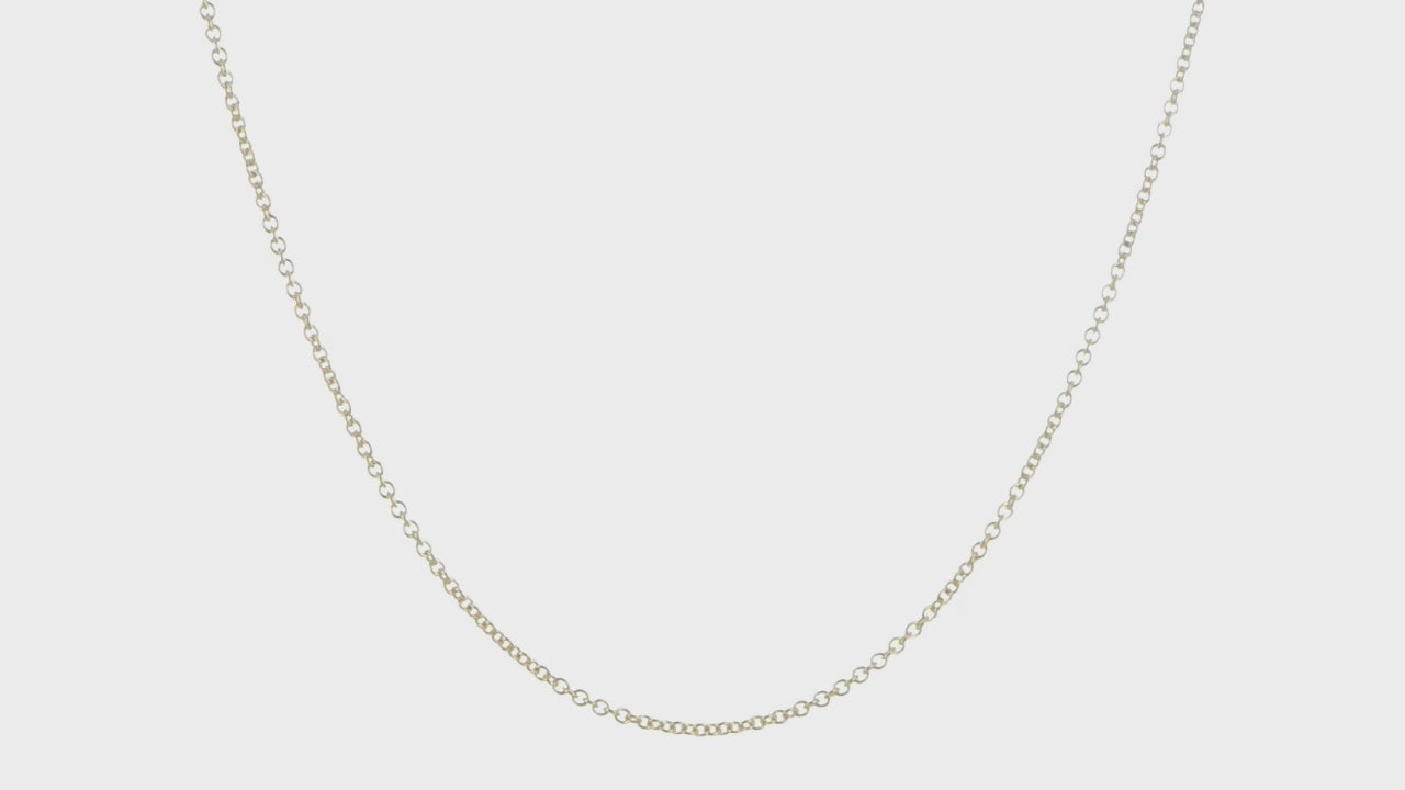 14kt Yellow Gold 1.6mm Round Cable Chain