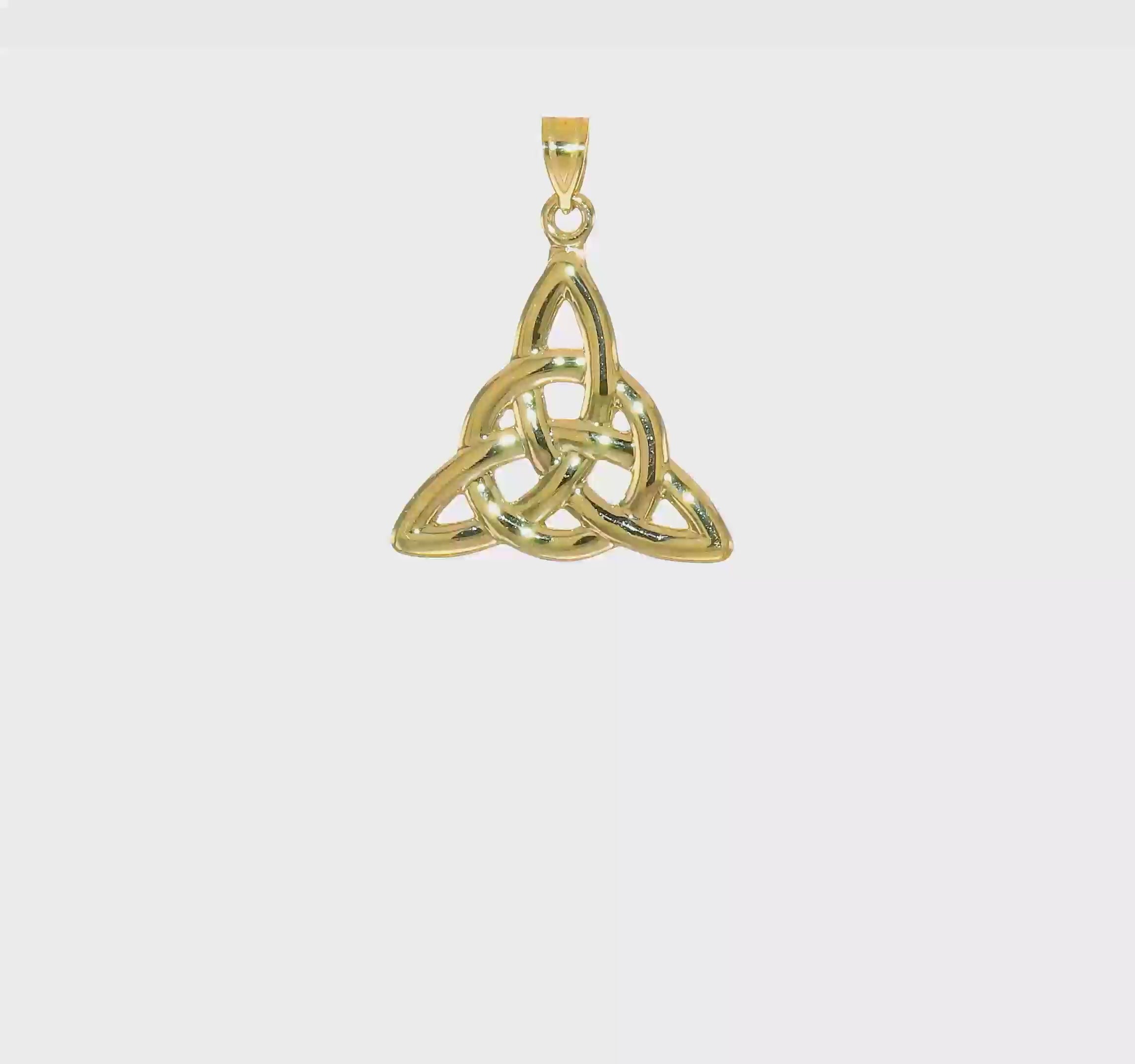 10kt Yellow Gold Polished Trinity Pendant