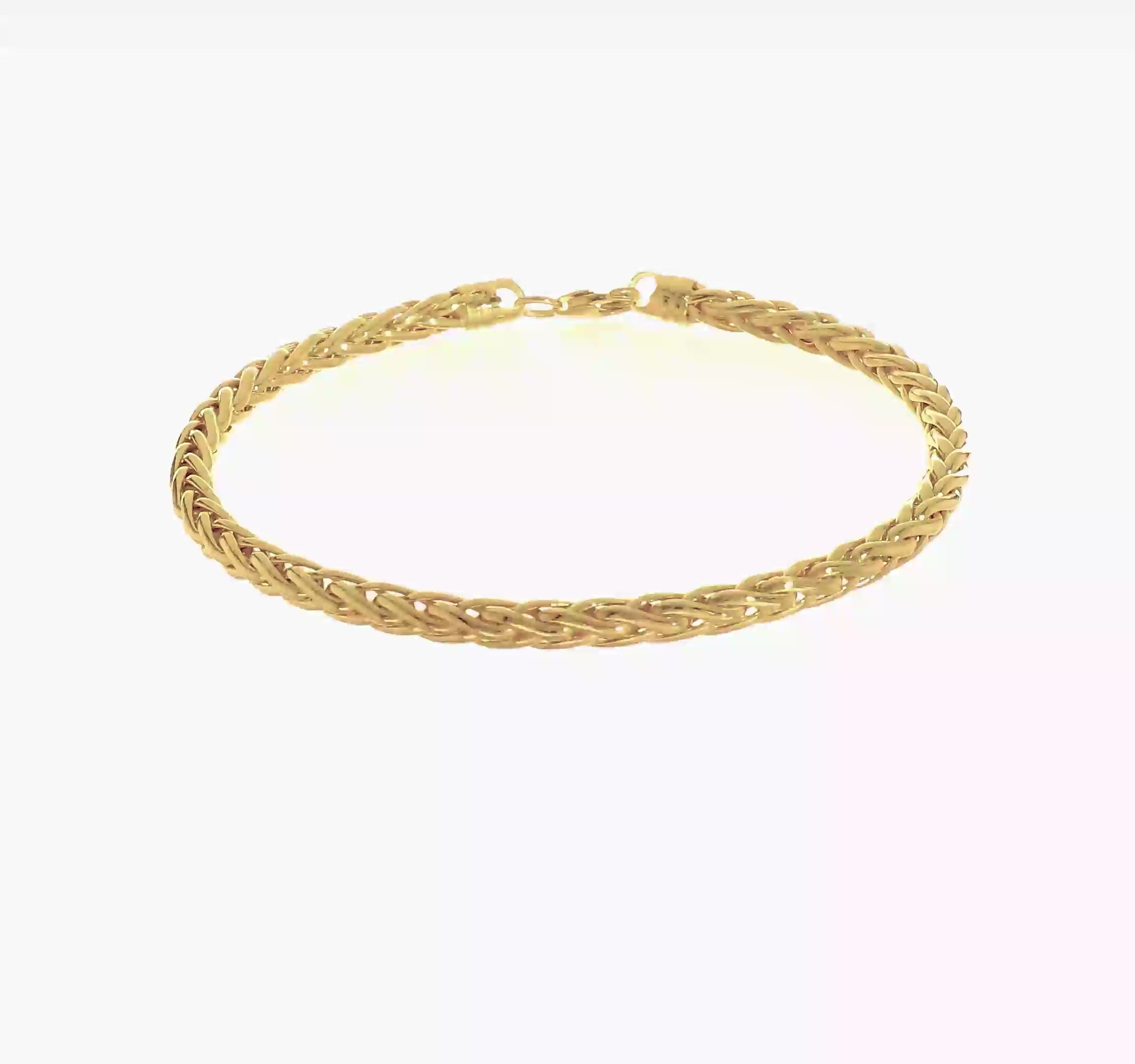 14kt Yellow Gold Polished Fancy Link Bracelet