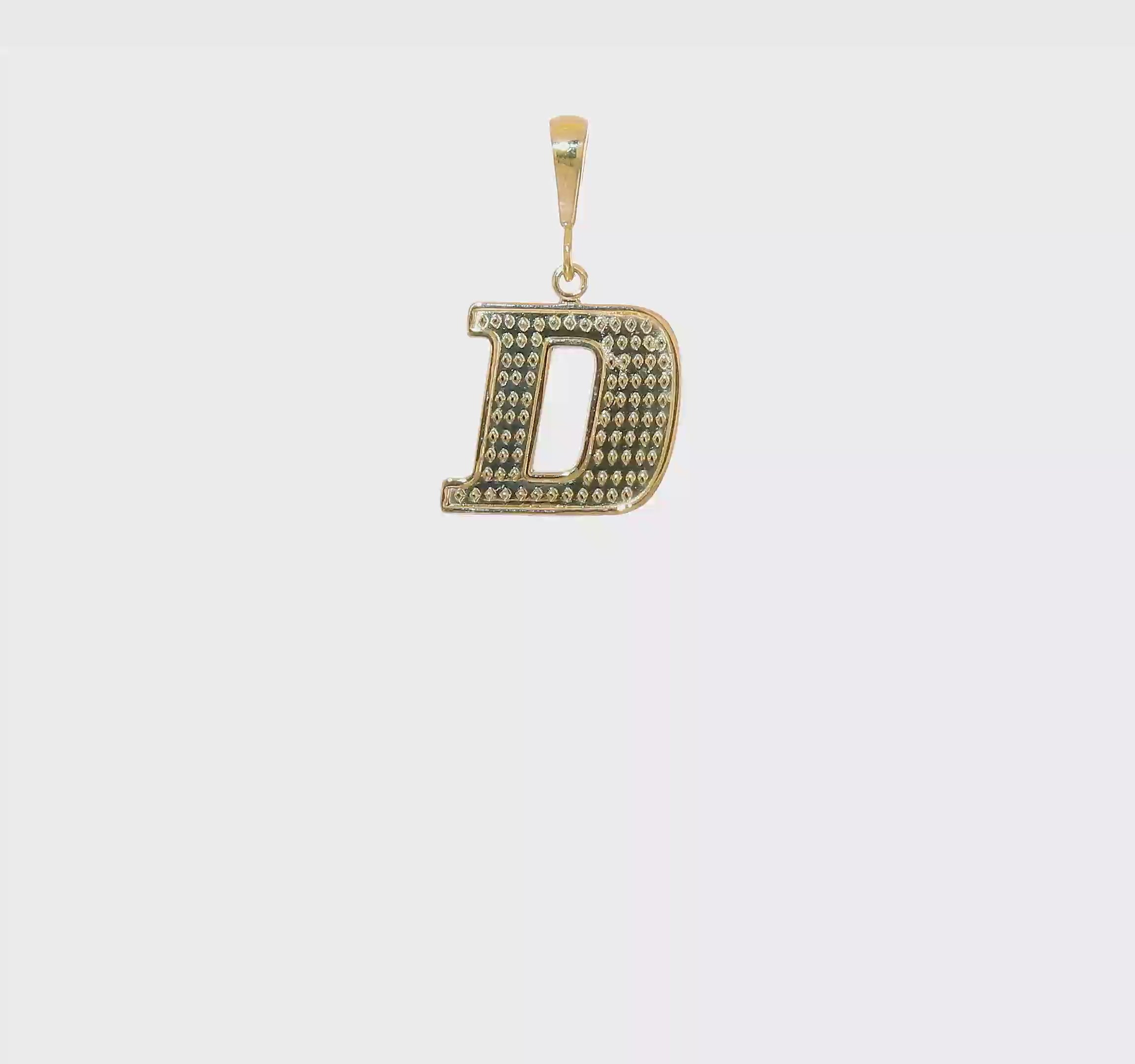 10kt Yellow Gold Initial D Pendant