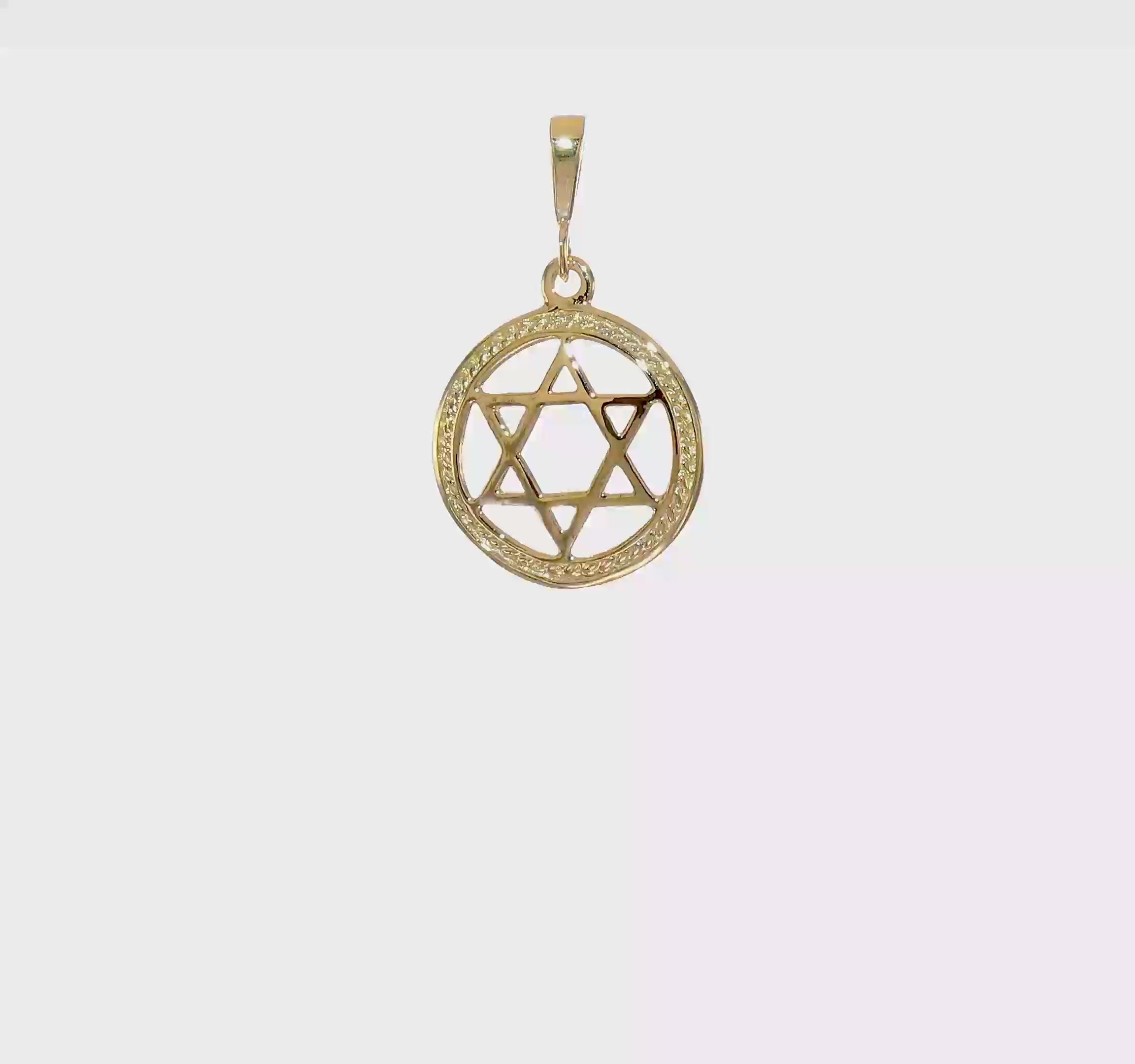 10KT Yellow Gold Star Of David Charm