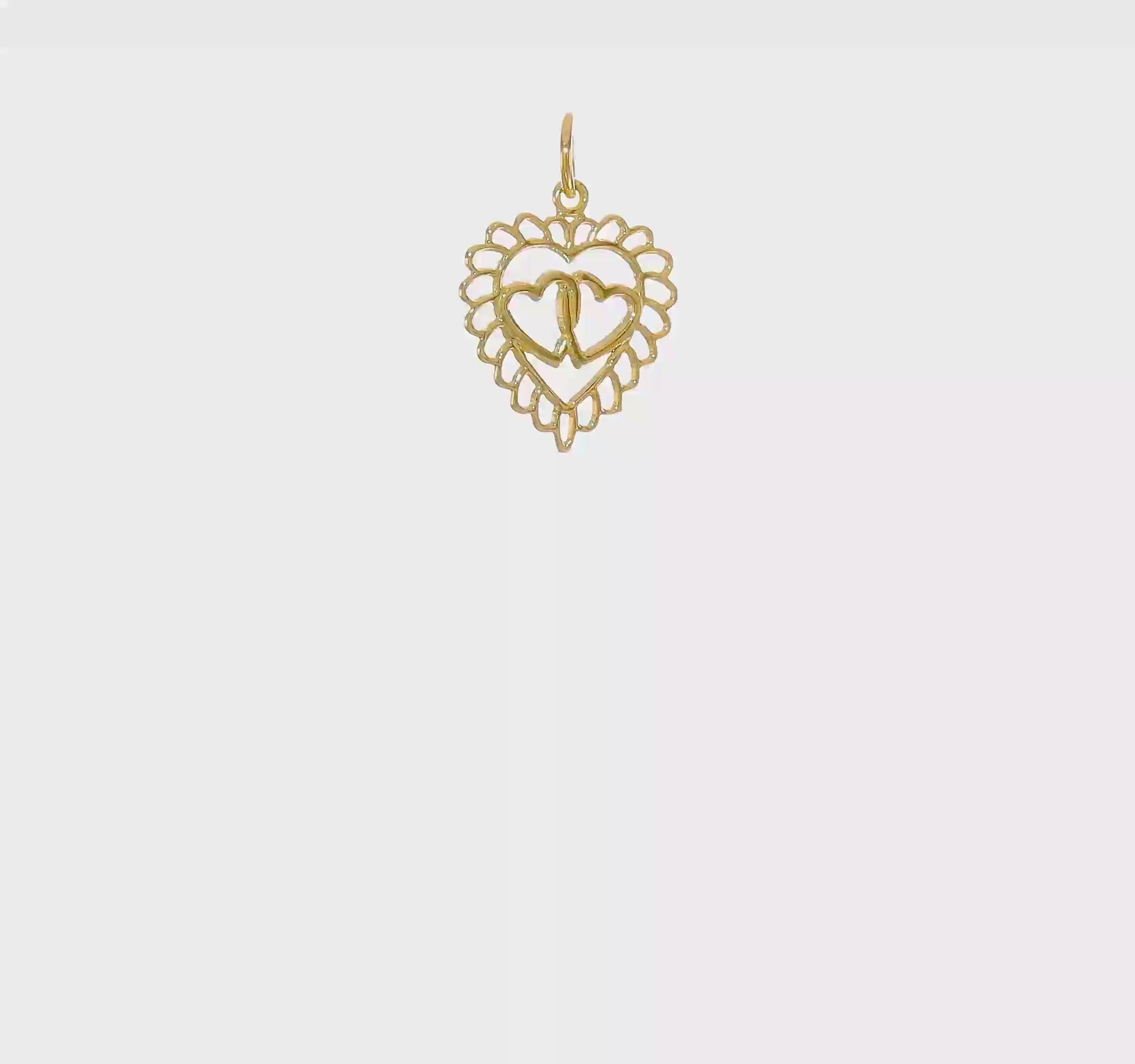 10kt Yellow Gold Heart Charm