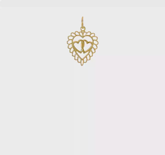 10kt Yellow Gold Heart Charm