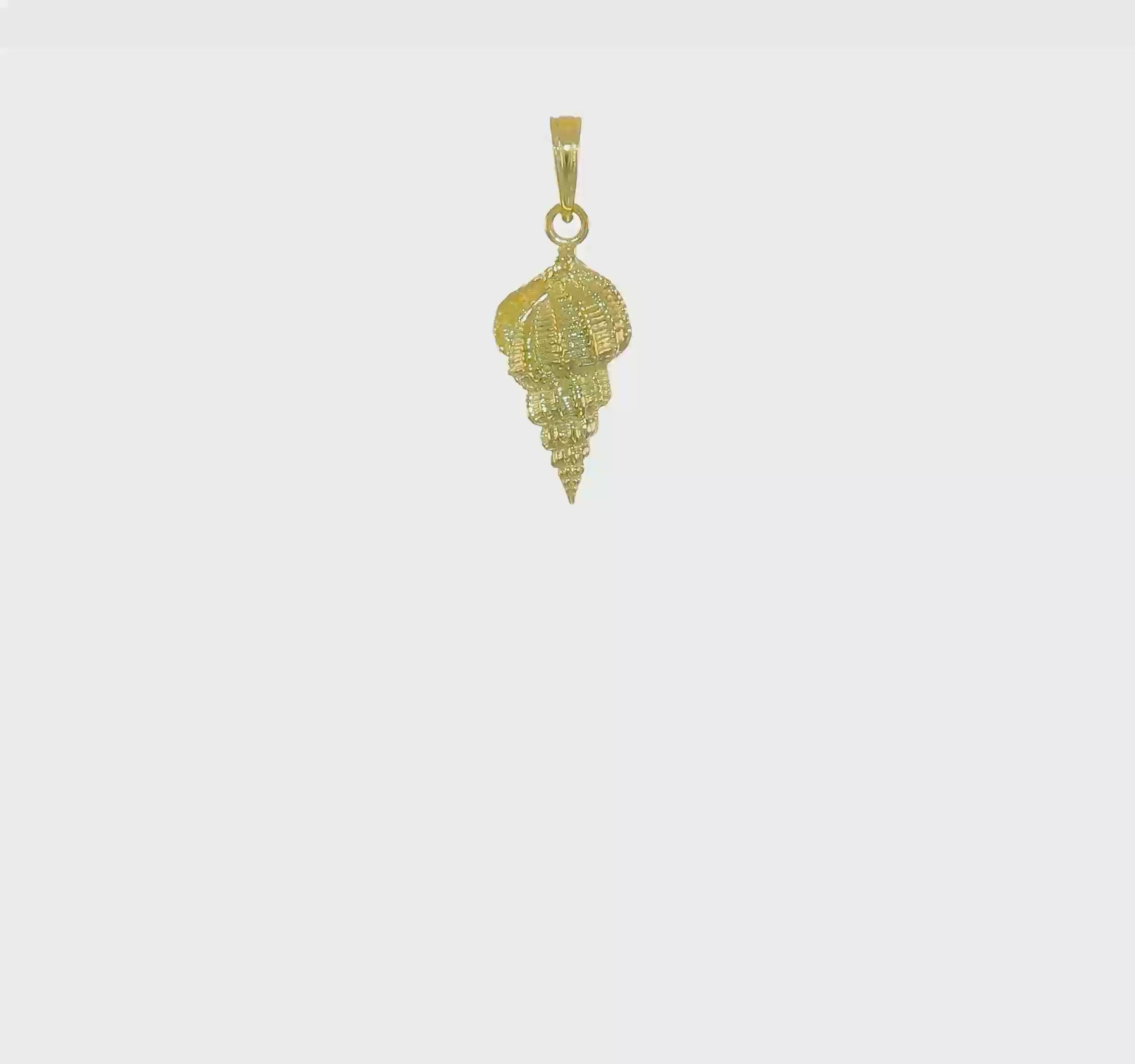 10kt Yellow Gold Conch Shell Pendant