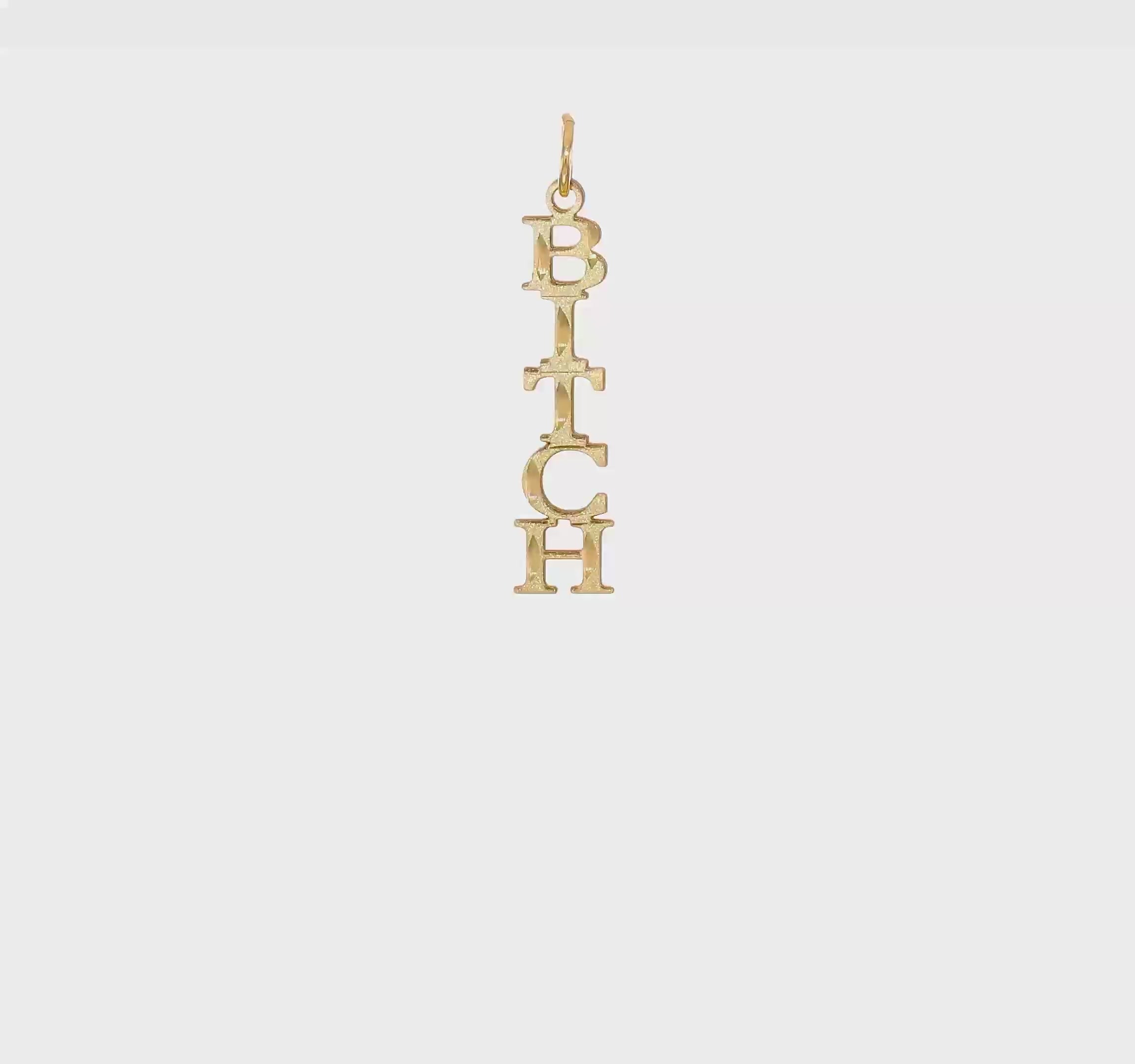 10kt Yellow Gold 5-Letter Talking Charm